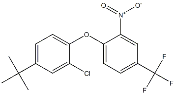 1-[4-(tert-butyl)-2-chlorophenoxy]-2-nitro-4-(trifluoromethyl)benzene Struktur