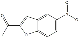 1-(5-nitrobenzo[b]furan-2-yl)ethan-1-one Struktur