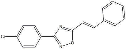 5-styryl-3-(4-chlorophenyl)-1,2,4-oxadiazole Struktur