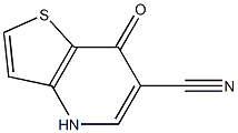 7-oxo-4,7-dihydrothieno[3,2-b]pyridine-6-carbonitrile Struktur