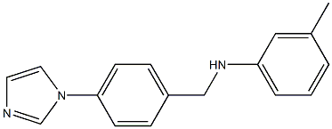 N-[4-(1H-imidazol-1-yl)benzyl]-3-methylaniline Struktur