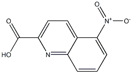 5-nitro-2-quinolinecarboxylic acid Struktur