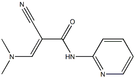 N1-(2-pyridyl)-2-cyano-3-(dimethylamino)acrylamide Struktur