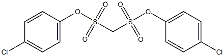 di(4-chlorophenyl) methanedisulfonate Struktur