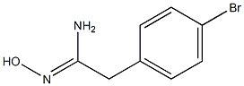 2-(4-bromophenyl)-N'-hydroxyethanimidamide Struktur