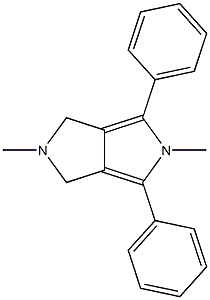 2,5-dimethyl-4,6-diphenyl-1,2,3,5-tetrahydropyrrolo[3,4-c]pyrrole Struktur