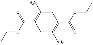 diethyl 2,5-diaminocyclohexa-1,4-diene-1,4-dicarboxylate Struktur