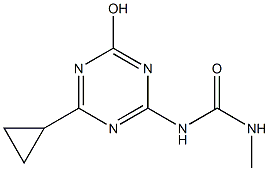 1-(4-Cyclopropyl-6-hydroxy-1,3,5-triazin-2-yl)-3-methylurea Struktur