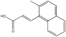 (E)-3-(2-methylnaphthalen-1-yl)acrylic acid Struktur