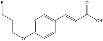 (E)-3-(4-(3-fluoropropoxy)phenyl)acrylic acid Struktur