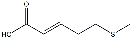 (E)-5-(methylthio)pent-2-enoic acid Struktur