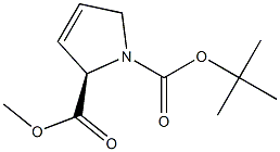 (R)-2,5-DIHYDRO-PYRROLE-1,2-DICARBOXYLIC ACID 1-TERT-BUTYL ESTER 2-METHYL ESTER Struktur