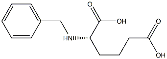 (S)-2-(benzylamino)hexanedioic acid Struktur