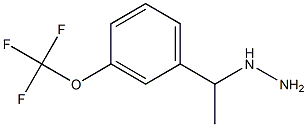 1-(1-(3-(trifluoromethoxy)phenyl)ethyl)hydrazine Struktur