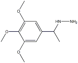 1-(1-(3,4,5-trimethoxyphenyl)ethyl)hydrazine Struktur