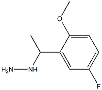 1-(1-(5-fluoro-2-methoxyphenyl)ethyl)hydrazine Struktur