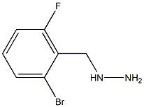 1-(2-bromo-6-fluorobenzyl)hydrazine Struktur