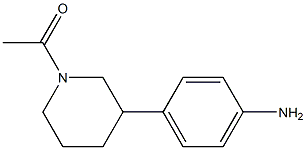 1-(3-(4-aminophenyl)piperidin-1-yl)ethanone Struktur