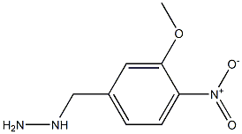 1-(3-methoxy-4-nitrobenzyl)hydrazine Struktur