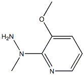 1-(3-methoxypyridin-2-yl)-1-methylhydrazine Struktur