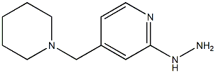 1-(4-((piperidin-1-yl)methyl)pyridin-2-yl)hydrazine Struktur