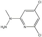 1-(4,6-dichloropyridin-2-yl)-1-methylhydrazine Struktur