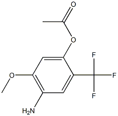 1-(4-Amino-5-methoxy-2-trifluoromethyl-phenyl)-acetic acid Struktur