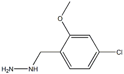 1-(4-chloro-2-methoxybenzyl)hydrazine Struktur