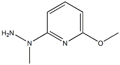 1-(6-methoxypyridin-2-yl)-1-methylhydrazine Struktur