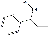 1-(cyclobutyl(phenyl)methyl)hydrazine Struktur