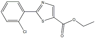 2-(2-CHLORO-PHENYL)-THIAZOLE-5-CARBOXYLIC ACID ETHYL ESTER Struktur