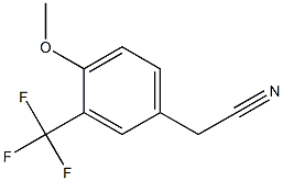 2-(3-(trifluoromethyl)-4-methoxyphenyl)acetonitrile Struktur