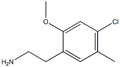 2-(4-chloro-2-methoxy-5-methylphenyl)ethanamine Struktur