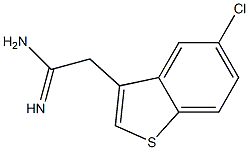 2-(5-chlorobenzo[b]thiophen-3-yl)acetamidine Struktur