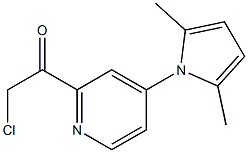 2-chloro-1-(4-(2,5-dimethyl-1H-pyrrol-1-yl)pyridin-2-yl)ethanone Struktur