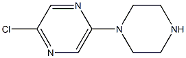 2-chloro-5-(piperazin-1-yl)pyrazine Struktur