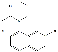 2-chloro-N-(2-hydroxynaphthalen-8-yl)-N-propylacetamide Struktur