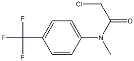 2-chloro-N-(4-(trifluoromethyl)phenyl)-N-methylacetamide Struktur