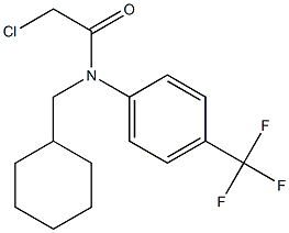 2-chloro-N-(cyclohexylmethyl)-N-(4-(trifluoromethyl)pheny)acetamide Struktur