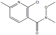 2-chloro-N-methoxy-N,6-dimethylnicotinamide Struktur