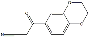 3-(2,3-dihydrobenzo[b][1,4]dioxin-7-yl)-3-oxopropanenitrile Struktur