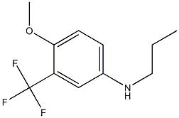 3-(trifluoromethyl)-4-methoxy-N-propylbenzenamine Struktur