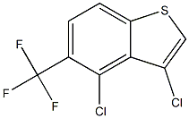 3,4-dichloro-5-(trifluoromethyl)benzo[b]thiophene Struktur