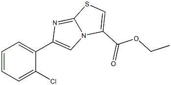 ETHYL 6-(2-CHLOROPHENYL)IMIDAZO[2,1-B][1,3]THIAZOLE-3-CARBOXYLATE Struktur