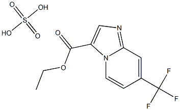 ethyl 7-(trifluoromethyl)imidazo[1,2-a]pyridine-3-carboxylate sulfate Struktur