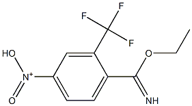 N-(4-(ethoxy(imino)methyl)-3-(trifluoromethyl)phenyl)-N-oxohydroxylammonium Struktur