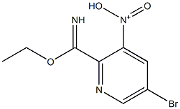 N-(5-bromo-2-(ethoxy(imino)methyl)pyridin-3-yl)-N-oxohydroxylammonium Struktur