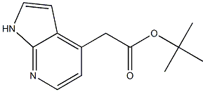 tert-butyl 2-(1H-pyrrolo[2,3-b]pyridin-4-yl)acetate Struktur