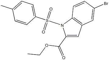 ethyl 5-bromo-1-tosyl-1H-indole-2-carboxylate Struktur