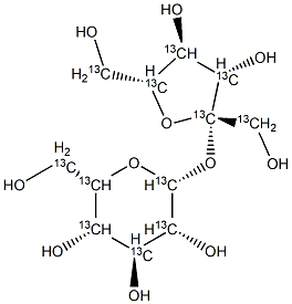 Sucrose-13C12 Struktur